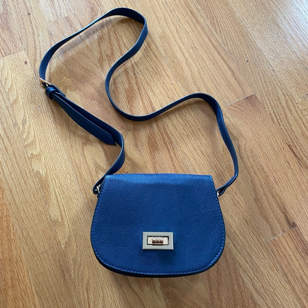 Navy stud crossbody